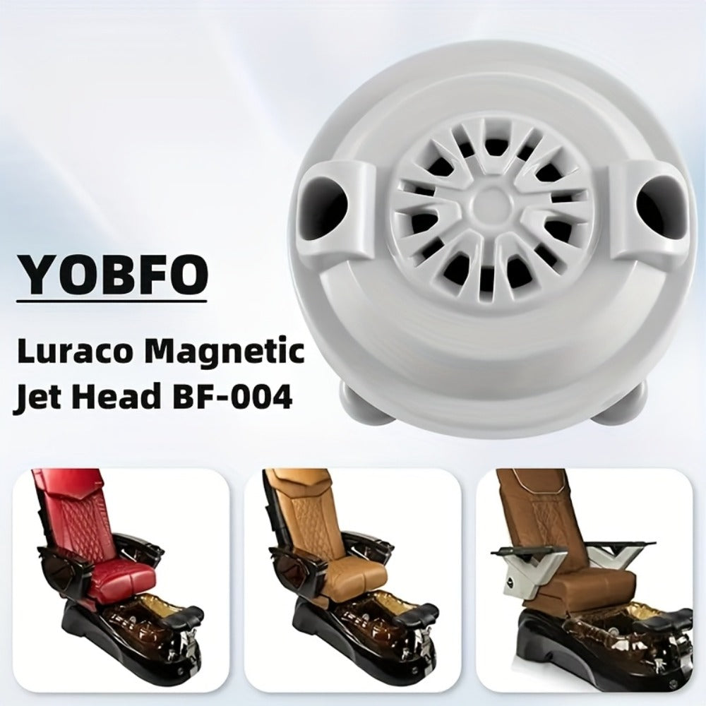 Magnetic Pipeless Jet Head Motor Replacement for Pedicure Spa Chair, Rotating Jet with Propeller & Cap