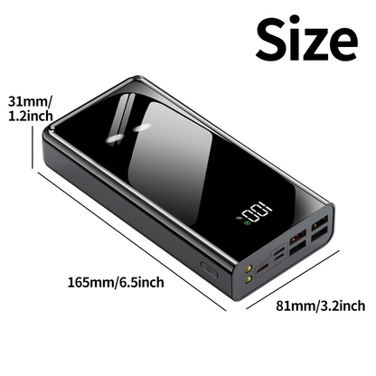 Portable Charger 50000mAh Large Power Bank LED Light Power Display Multi-Port USB-C Micro for an Everyday Personal Care Routine