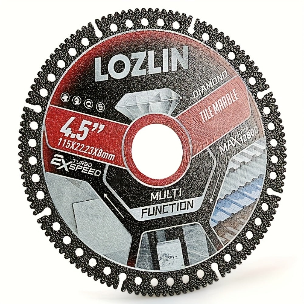Diamond Tile Saw Blade 4.5 Inch Ultra Thin 3 Pack Precision Cutting for Tile Porcelain Marble for Entryways, Bedrooms and Living Spaces