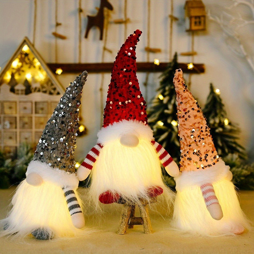 Decorative Figurines Set of 3 Holiday Home Decor Collectible Statues for Living Room Bedroom Office Shelf Christmas Birthday Mothers Fathers