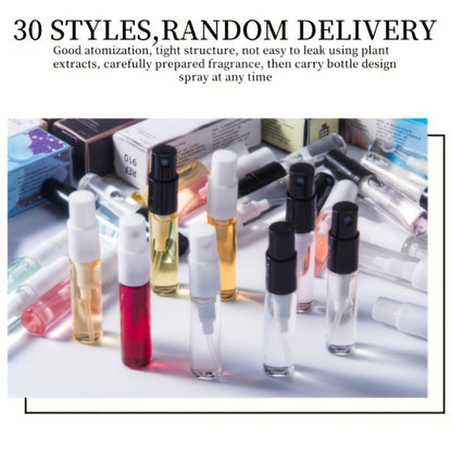 Mini Perfume Set for Women 30pcs High Concentration Floral Fruity Woody Musky Portable Spray for Bath Time, Home Spa and Personal Care