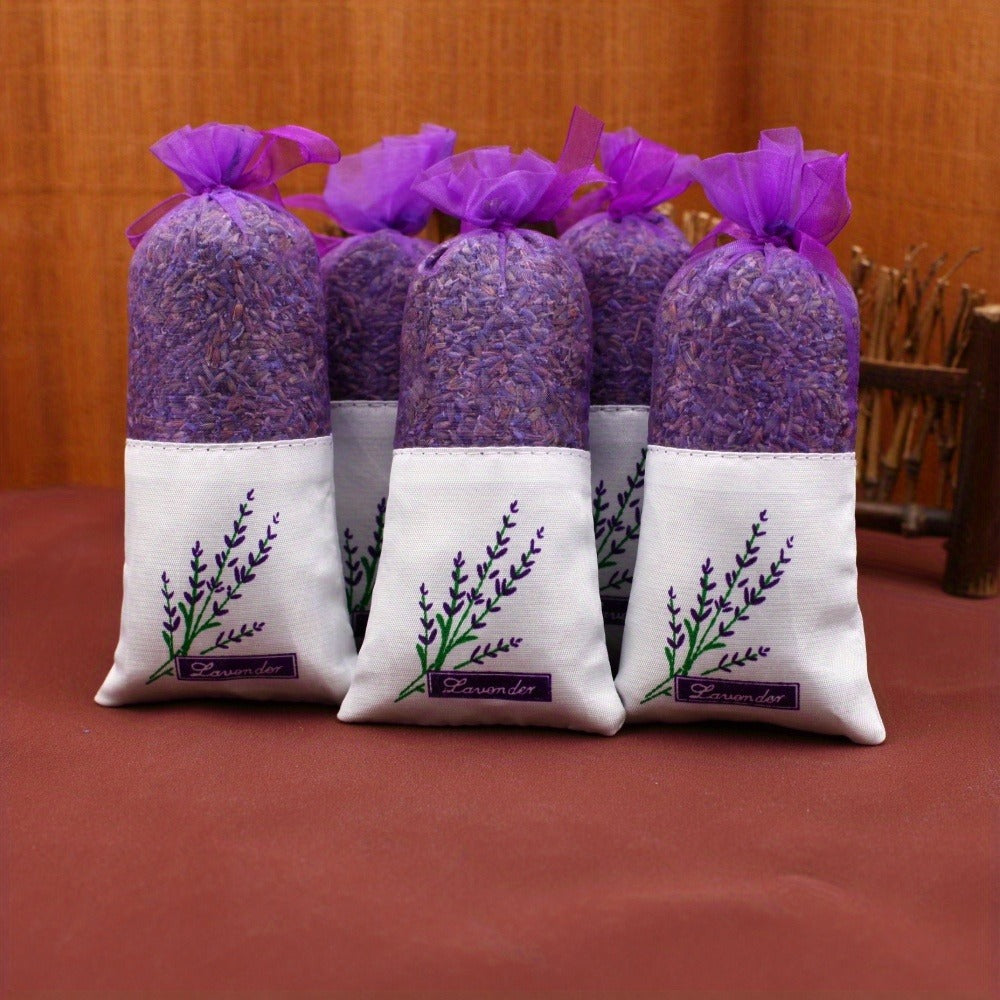Lavender Scented Sachets Bags for Drawer Wardrobe Closet Car Fragrance - 5A Grade Fresh for Entryways, Bedrooms and Living Spaces