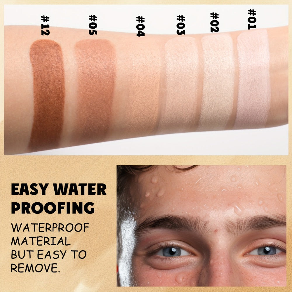 CC Cream Foundation Stick 2-Pack – Full Coverage Concealer, Waterproof Long-Lasting Natural Matte Finish, Lightweight Moisturizing Formula