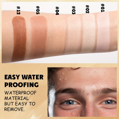 CC Cream Foundation Stick 2-Pack – Full Coverage Concealer, Waterproof Long-Lasting Natural Matte Finish, Lightweight Moisturizing Formula