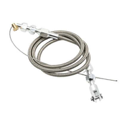 Throttle Cable Stainless Steel 24 Inch – Universal U-Cut-to-Fit Carburetor Throttle Cable for Ford Mustang 302 5.0L