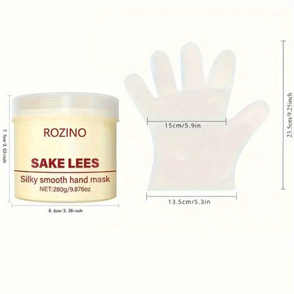 Hand Mask Cream 280g Moisturizing Brightening with Licorice & Distillers Grains – Deep Hydration for Dry Rough Peeling Hands