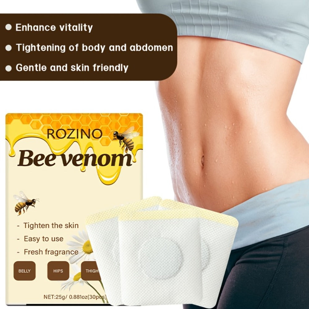 Belly Button Firming Patches 60 Pcs – Bee Venom Natural Botanical Navel Patches with Long-Lasting Adhesion