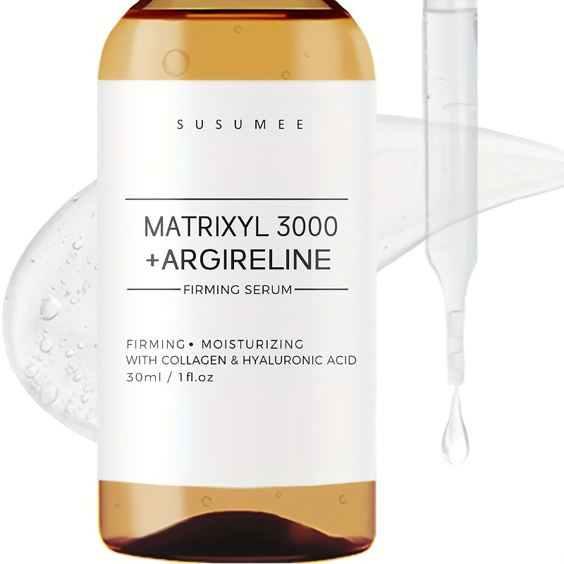 Face Serum with Matrixyl 3000, Argireline, Collagen and Hyaluronic Acid in a 30ml Amber Dropper Bottle