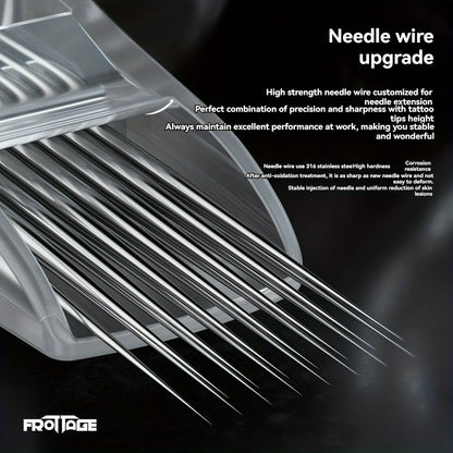 Tattoo Cartridge Needles with Frotage Label, 26 Retained RL RLT RS CM and M1 Cartridge Size Options