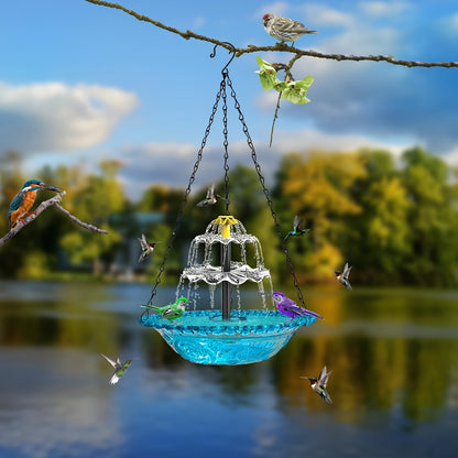 Solar Bird Bath Fountain 3-Tier with Pump for Garden, Patio and Yard Use, with the Listed Configuration