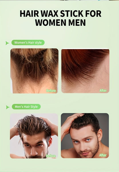 Hair Wax Stick 5 Pack Flyaway Control Edge Control with Jojoba Oil for Home, Travel and Salon Hair Styling