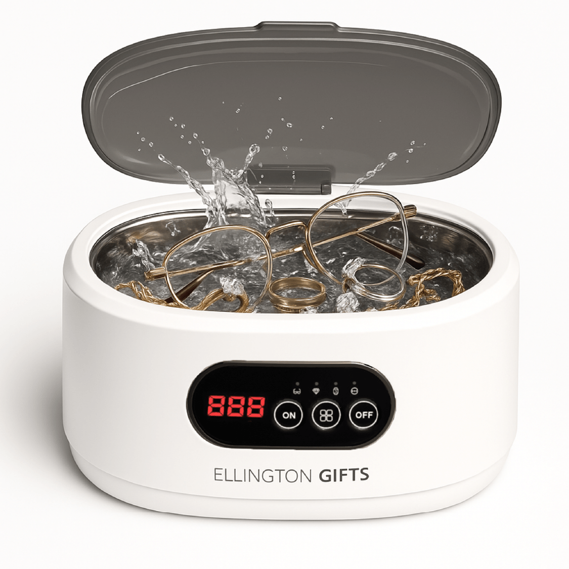 Ultrasonic Cleaner - Jewelry Machine 48000Hz Portable for Glasses Watches Dentures Rings - main product view