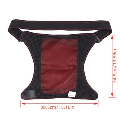 Heated Hip Brace Massager USB Electric for Men & Women - 3 Vibration & 3 Heat Settings Hip Thigh Support Wrap with Heating Pad