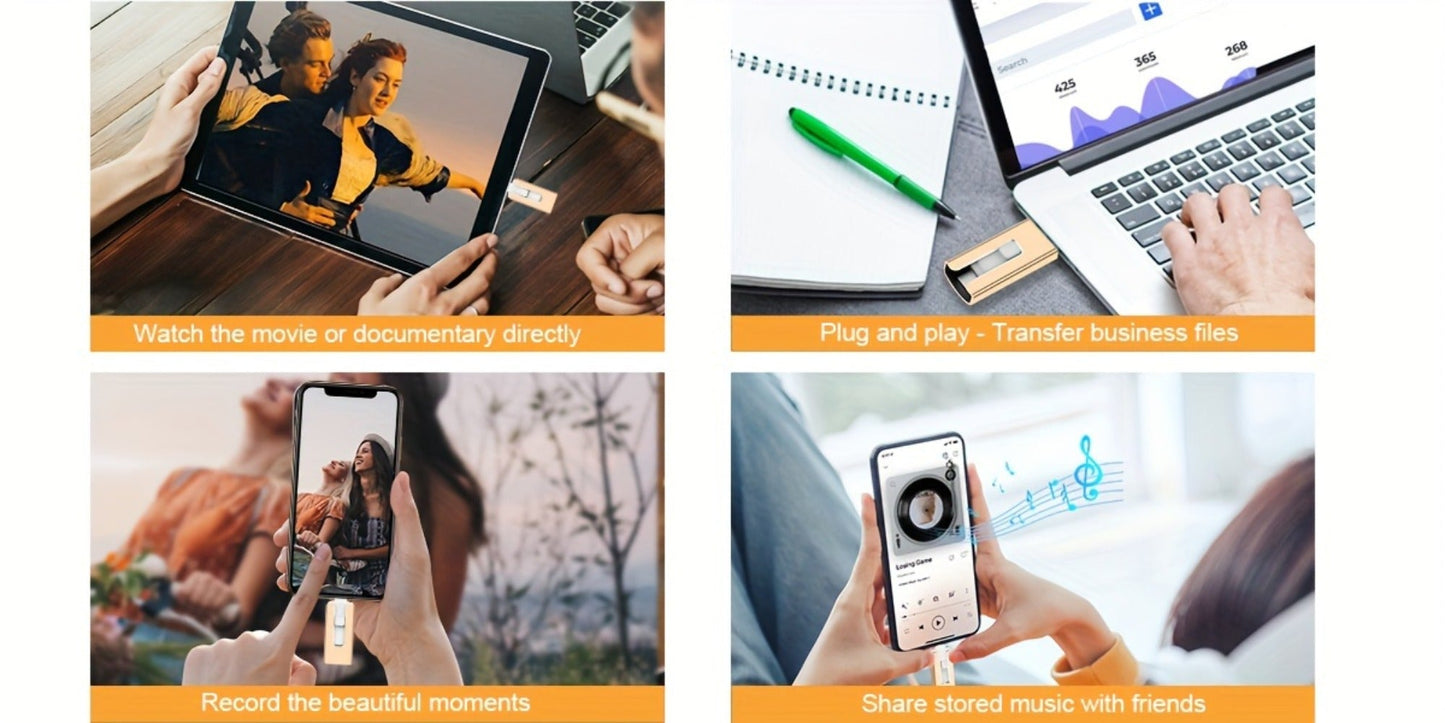 Photo Stick 256GB for iPhone iPad for a Home Lash Beauty Routine, with the Listed Configuration