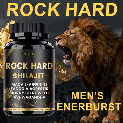 Shilajit Ashwagandha Capsules with Taurine, Ginseng & Turmeric, 5-in-1 Natural Energy, Mood, Nerve & Antioxidant Support
