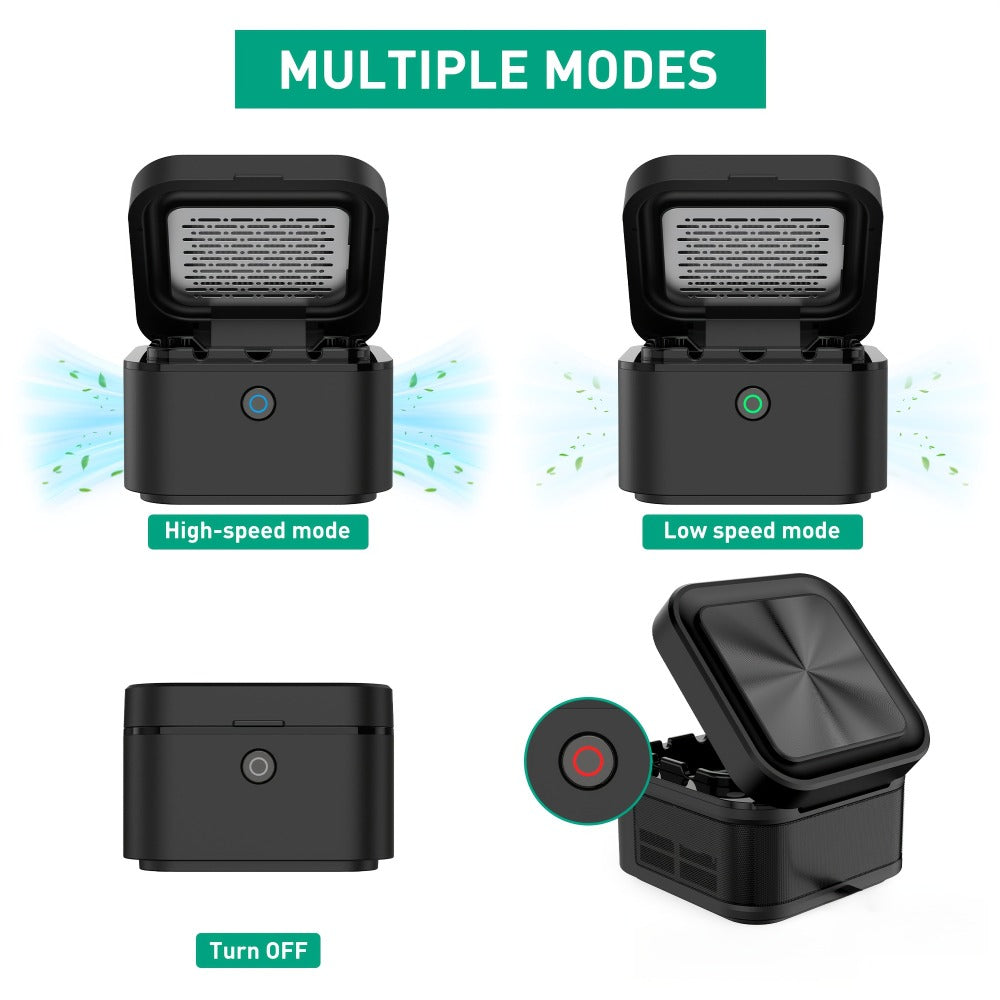 Smokeless Ashtray with HEPA Filter, USB Rechargeable Indoor Ashtray for Home Office Car, 4 Filters Included
