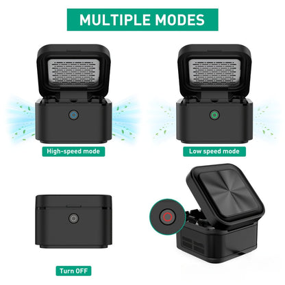 Smokeless Ashtray with HEPA Filter, USB Rechargeable Indoor Ashtray for Home Office Car, 4 Filters Included