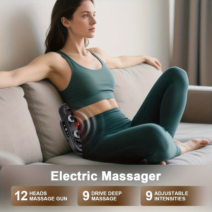 Handheld Massage Gun with Multiple Heads for Home or Salon Spa Use, with the Listed Configuration