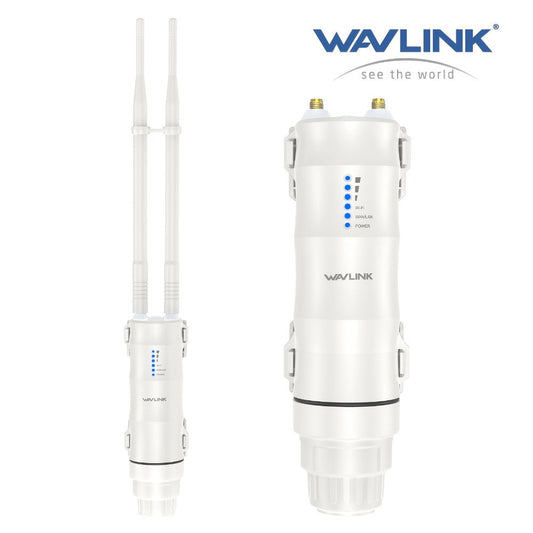 Outdoor WiFi Access Point Long Range AC600 Dual Band, Wavlink WN570HA1 CPE with 7dBi Antenna, 1000mW High Power