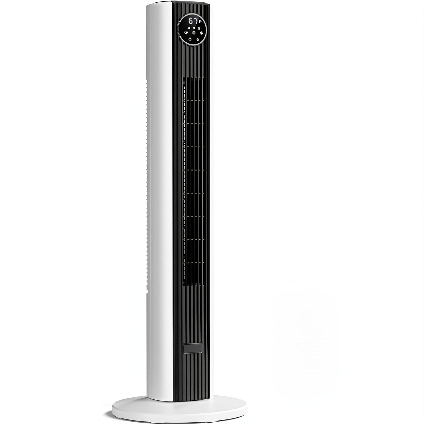 Tower Fan 35-Inch Bladeless 85° Oscillating Standing Floor Fan 3-Speed Quiet Cooling with 12H Timer for Bedroom Office Living Room Home
