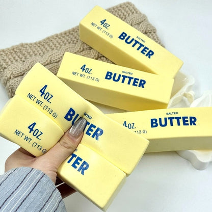 Squishy Bread and Butter Squeeze Toy Set 2pcs, Slow Rising Custard Bread Squishies with Creamy Scent