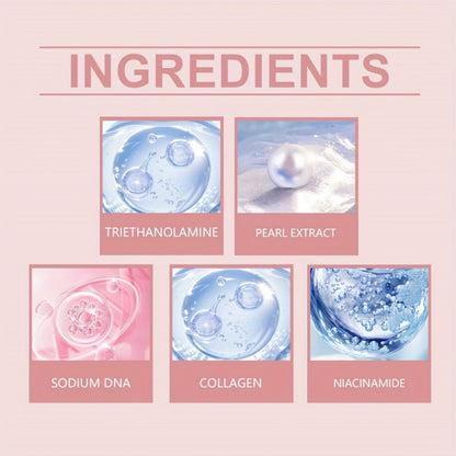 Face Cream PDRN Collagen Three-Piece Capsule Set with Vitamin C and Niacinamide for Day or Night Use
