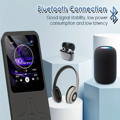 Bluetooth 5.0 MP3 Player with 64GB Micro SD Card, Built-In Speaker, FM Radio, Voice Recorder, E-Book & Photo Viewer