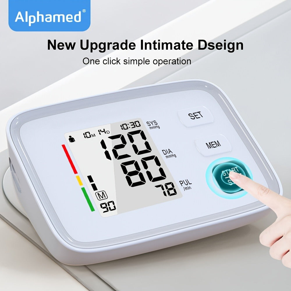 Blood Pressure Monitor Upper Arm - Digital BP Machine, Large Display, 2-4 User Memory 199 Readings