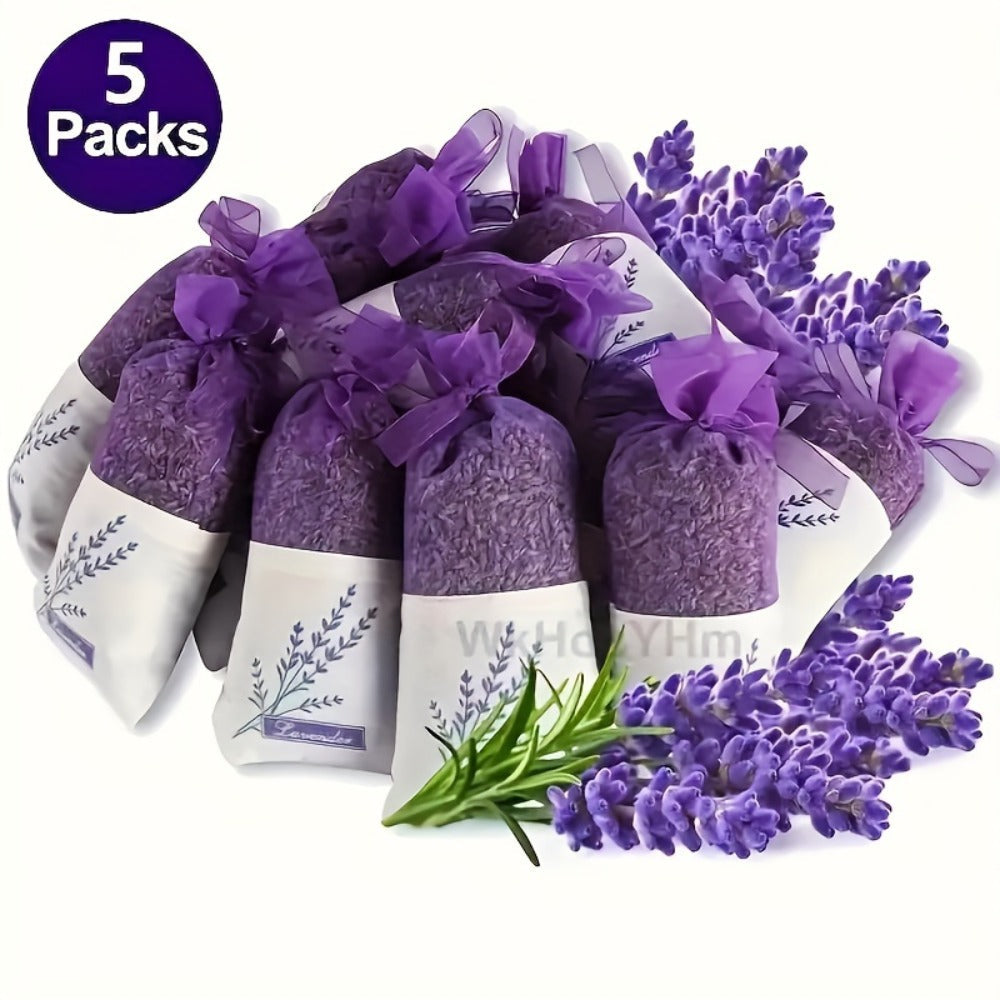 Lavender Scented Sachets Bags for Drawer Wardrobe Closet Car Fragrance - 5A Grade Fresh for Entryways, Bedrooms and Living Spaces