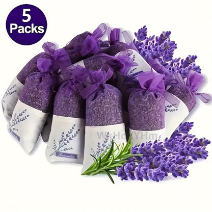 Lavender Scented Sachets Bags for Drawer Wardrobe Closet Car Fragrance - 5A Grade Fresh for Entryways, Bedrooms and Living Spaces