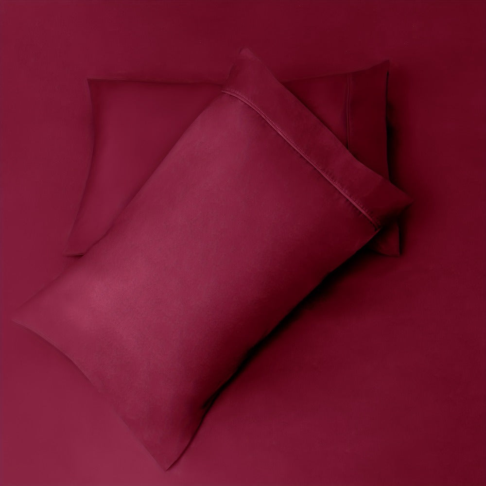 Bed Sheet Set California King 6-Piece Microfiber with 18-Inch Pocket and Sixteen Solid Color Choices