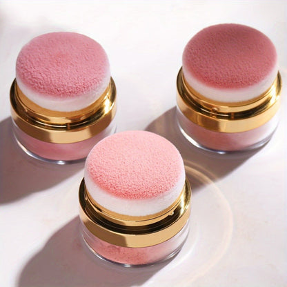 Powder Blush Set 3 Colors with Pearl Powder Rose Oil & Squalane Formula, for Makeup, Travel and Everyday Vanity Use