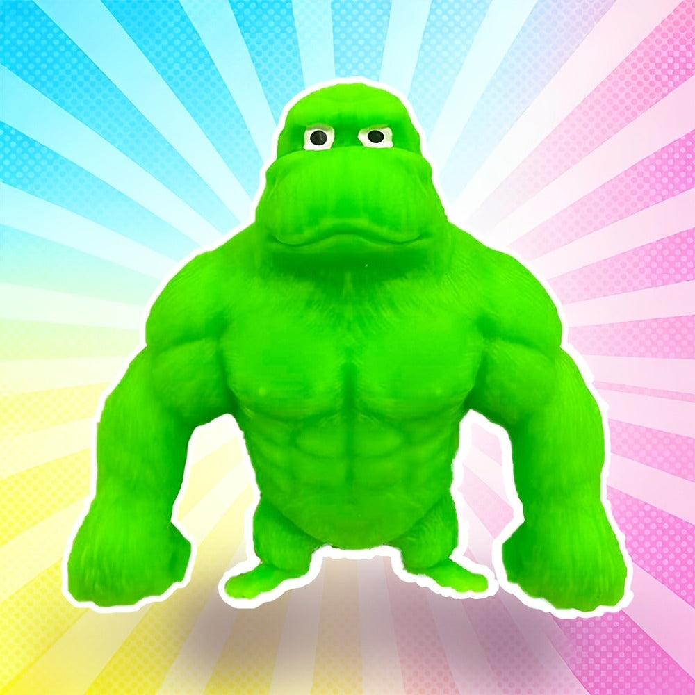 Stretchy Gorilla Fidget Toy Squishy Squeeze Monkey, PVA Sponge Sensory Stress Toy for Kids & Adults