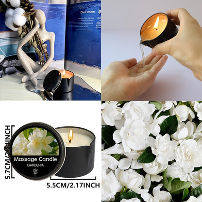 Scented Massage Candle 2-in-1 Soy Wax Essential Oil Body Lotion 20+ Scents 1pc 2pcs 6pcs Spa Nail Salon Pedicure Wedding Valentine Christmas