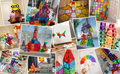 Magnetic Tiles 120pcs with 2 Toy Cars for Kids Ages 3 4 5 6 with the Listed Color, Size or Set Options for Everyday Use