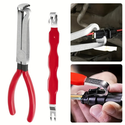 Terminal Connector Removal Tool Set 3-Piece – Automotive Wiring Harness Repair Kit with Pry Bar, Cutting Pliers & Storage Pouch