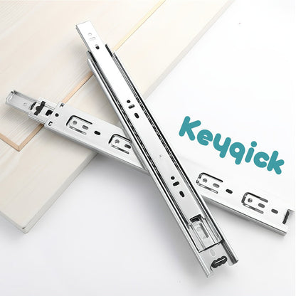 Full Extension Ball Bearing Drawer Slides 2-Pack in 10, 14 or 16-Inch Lengths for Kitchen, Dresser and Office Cabinets