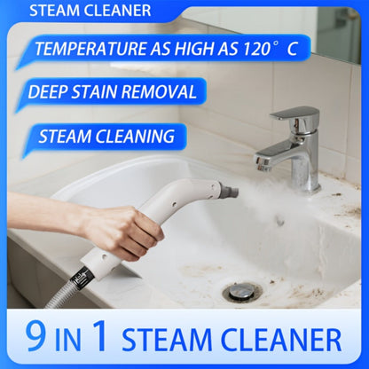 Steam Cleaner 1200W Canister Model with Handheld Wand, Flexible Hose and Interchangeable Detail Attachments