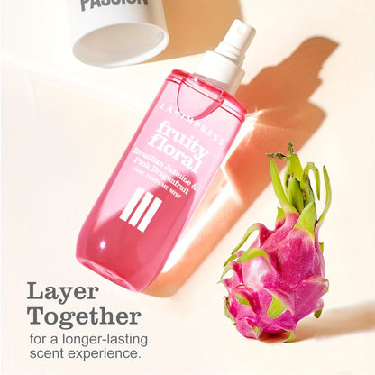 Body Hair Perfume Mist for Women Samba Passion Fruity Floral Fine Mist Spray Long Lasting Light Feminine Fragrance 3.0 fl oz Travel Size