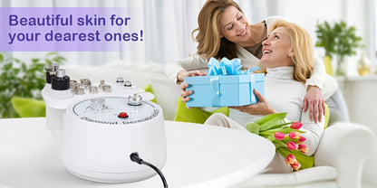 Microdermabrasion Machine Professional 3-in-1 Dermabrasion Vacuum Spray Facial Device for Bath Time, Home Spa and Personal Care