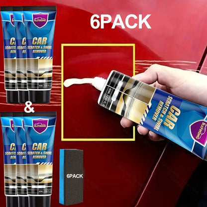 Car Scratch & Swirl Remover Paste 6-Pack – Universal Color Match Polishing Cream for Auto Paint Repair, Touch-Up & Exterior Restoration