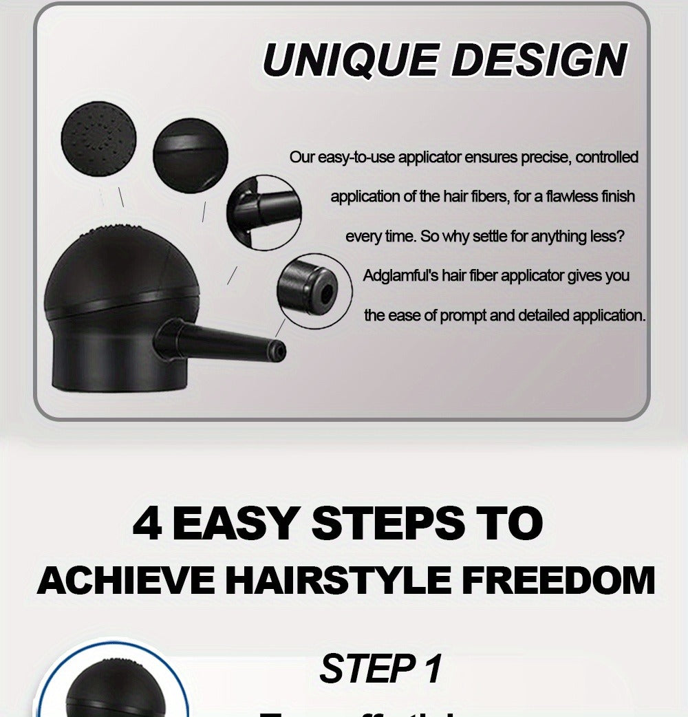 Hair Volumizing Fibers 2-in-1 Kit 30g x 2pcs - Instant Volume for Thinning & Sparse Hair, Fills Part Lines & Hairlines
