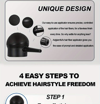Hair Volumizing Fibers 2-in-1 Kit 30g x 2pcs - Instant Volume for Thinning & Sparse Hair, Fills Part Lines & Hairlines
