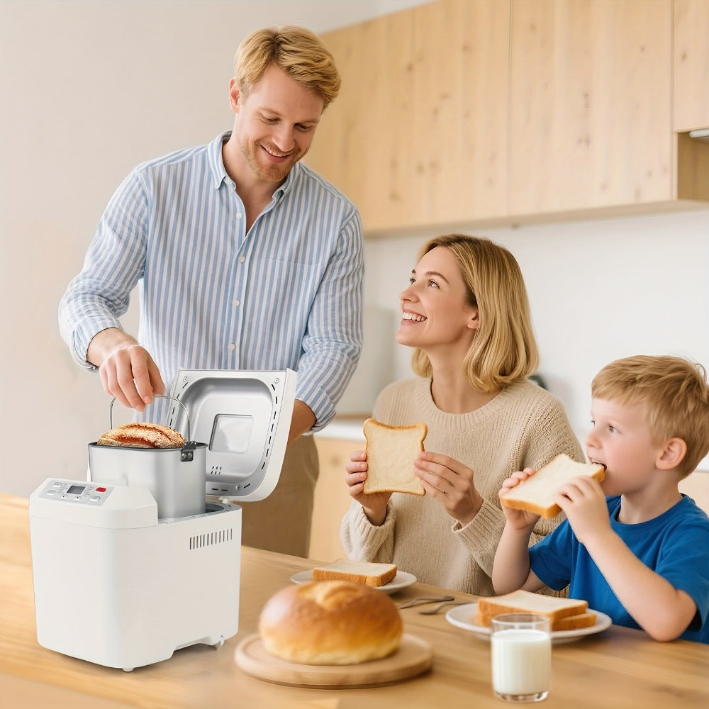Bread Machine 12-in-1 Bread Maker with Gluten-Free Setting, Nonstick Pan, 2 Loaf Sizes, 13H Delay Timer & 1H Keep