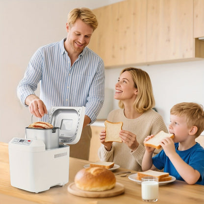 Bread Machine 12-in-1 Bread Maker with Gluten-Free Setting, Nonstick Pan, 2 Loaf Sizes, 13H Delay Timer & 1H Keep