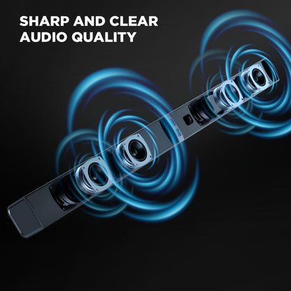 Detachable 31.5-Inch TV Soundbar with Remote, ARC, Optical and AUX Connections and Subwoofer Options