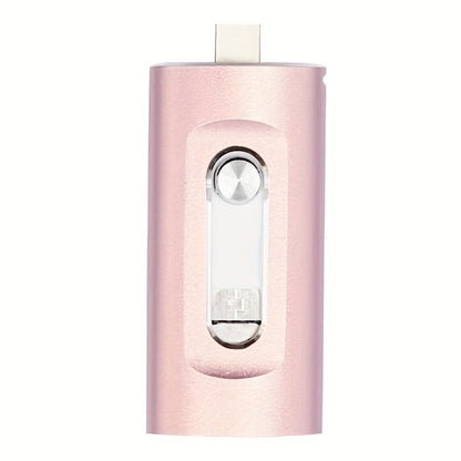 USB Flash Drive 4-in-1 USB 3.0 Multi-Connector Drive with 128GB or 256GB Capacity and Four Color Options