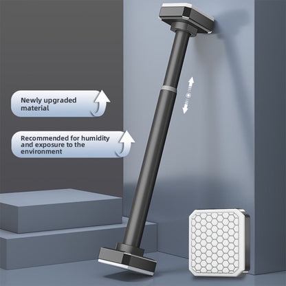 Tension Curtain Rod No Drill Telescopic Shower Bathroom Towel Rack Adjustable Hanging Rod Balcony Coat Hanger Drying Rod