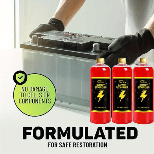 Battery Repair Fluid – Low Odor, Nontoxic & Odorless Formula for Car, Electric Vehicle & All-Model Battery Maintenance