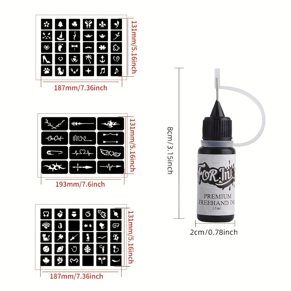 Tattoo Ink 8-Bottle Mixed Color Set with One Kit Configuration and Color Selection with Item-Specific Color, Capacity and Bottle Choices
